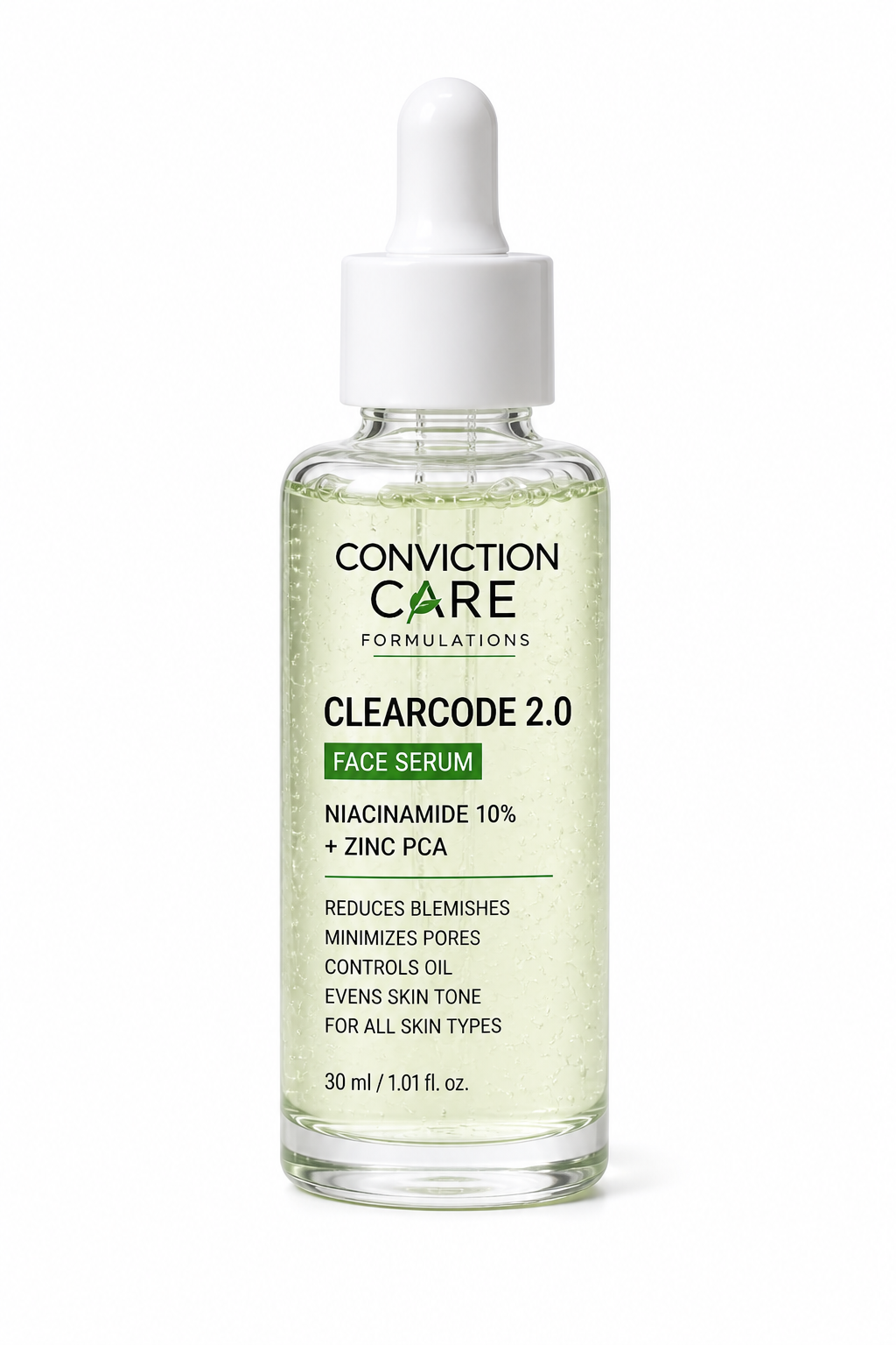 ClearCode 2.0 Face Serum | 10% Niacinamide + Zinc for Oil Control & Clear Skin